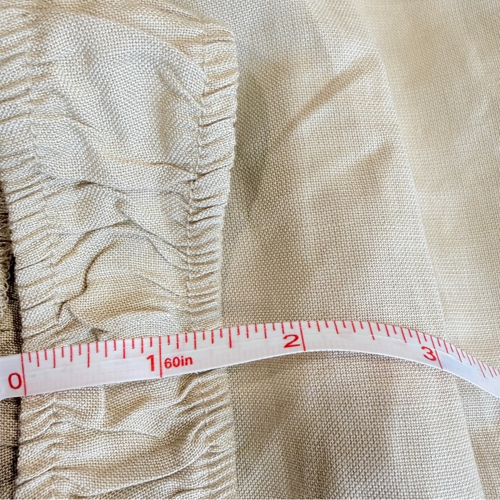 🆕 Lioness Linen Maxi Dress XL 🤎Wheat /Neutral Beige Button Front Boho Luxe NWT - Picture 14 of 16